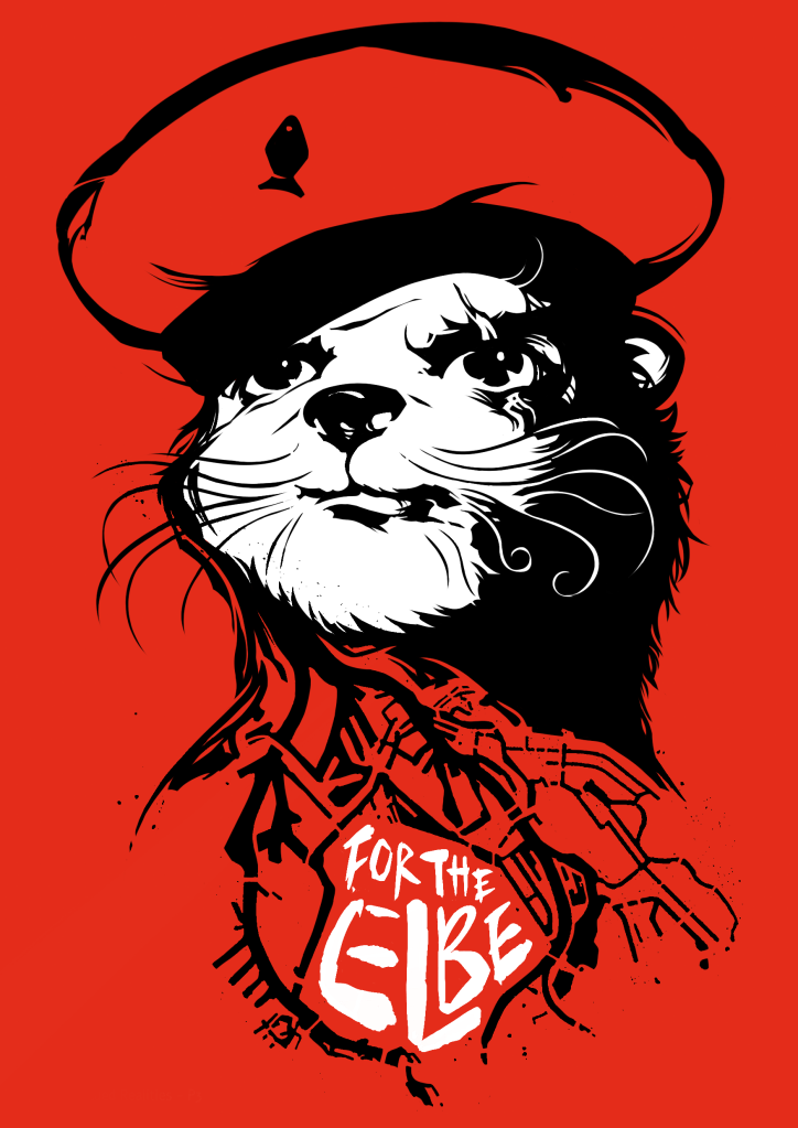 For the Elbe - VR game cover art, 2022