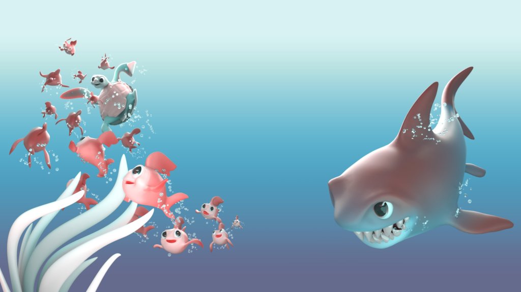 Tiny Fins — Vision Pro Mini Game