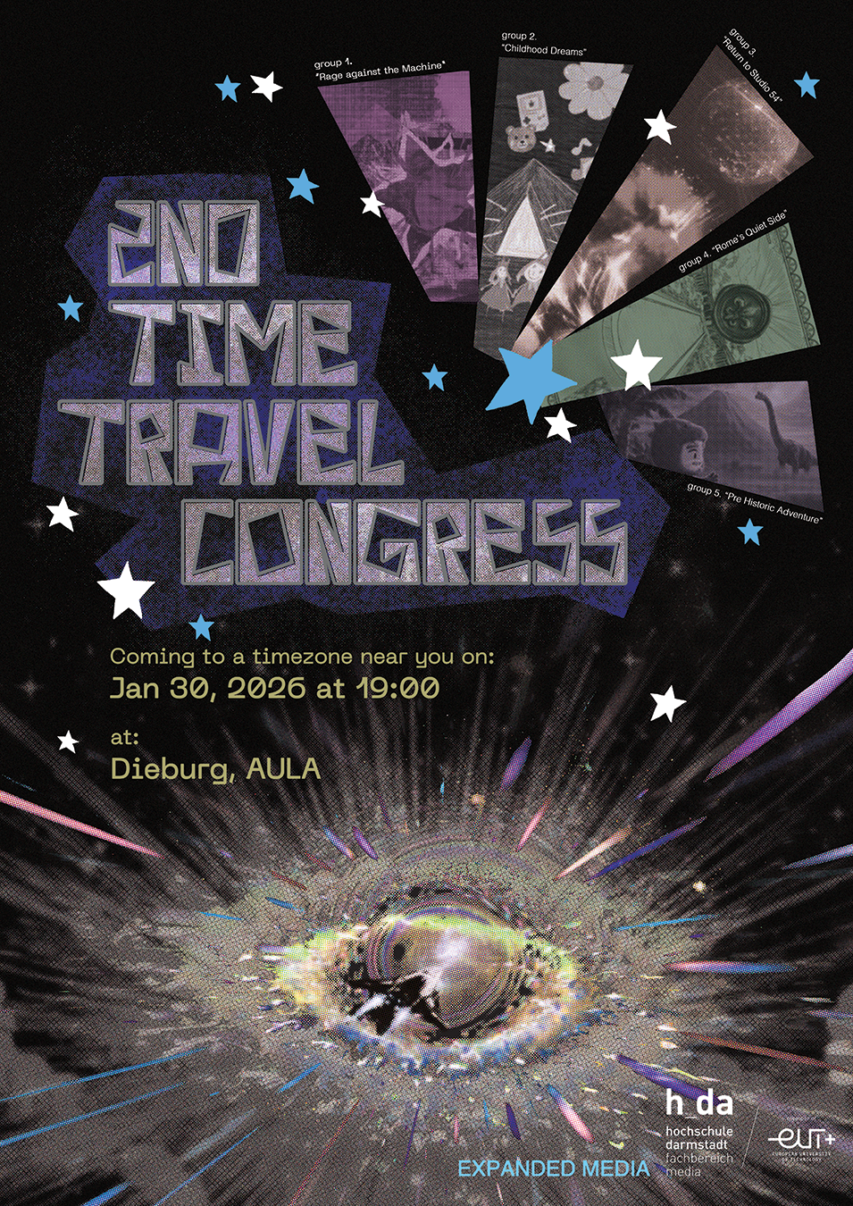 2nd Time Travel Congress invitation poster
