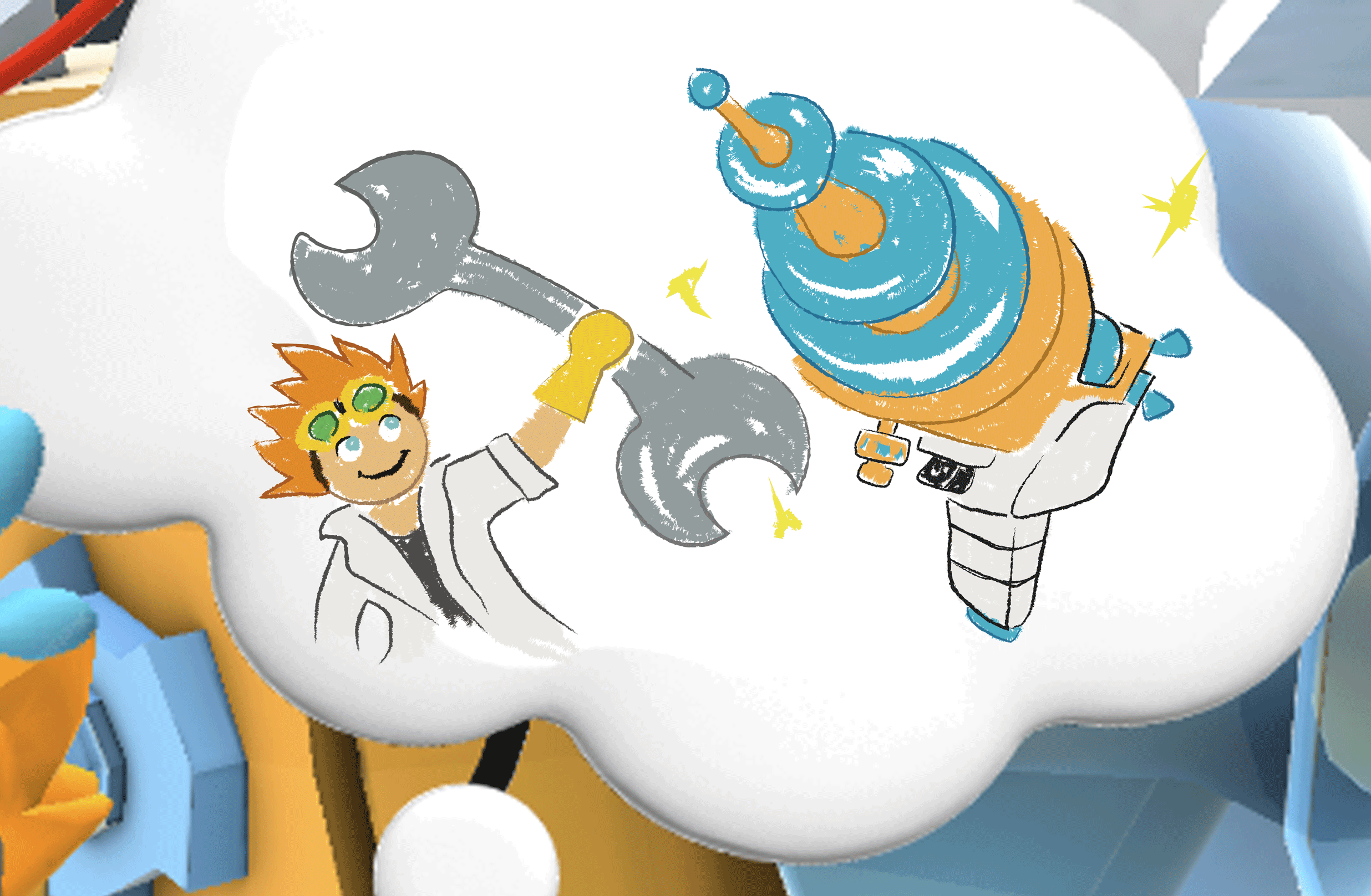 Cartoon Sam - character design