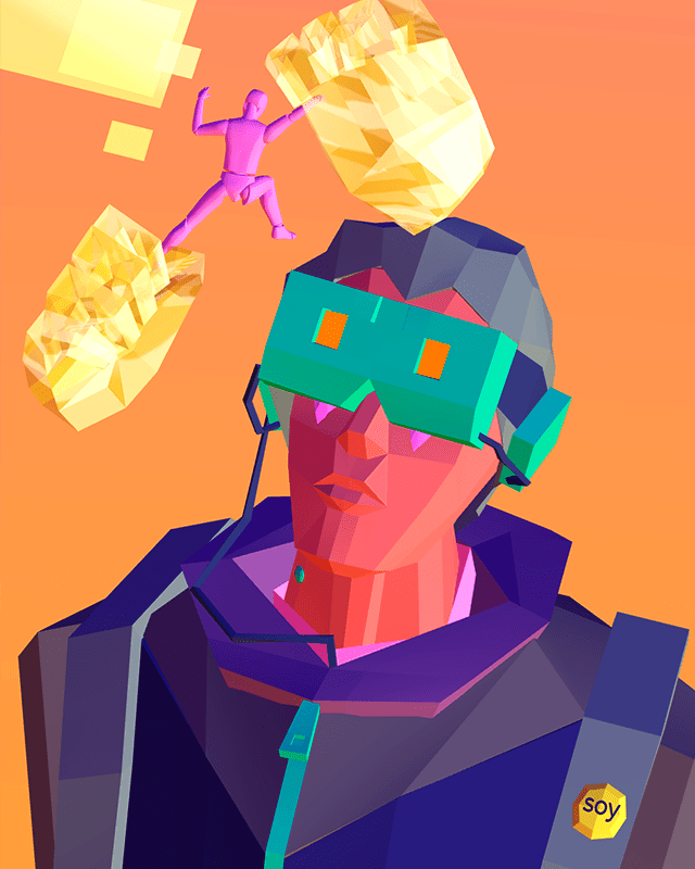 Low poly render