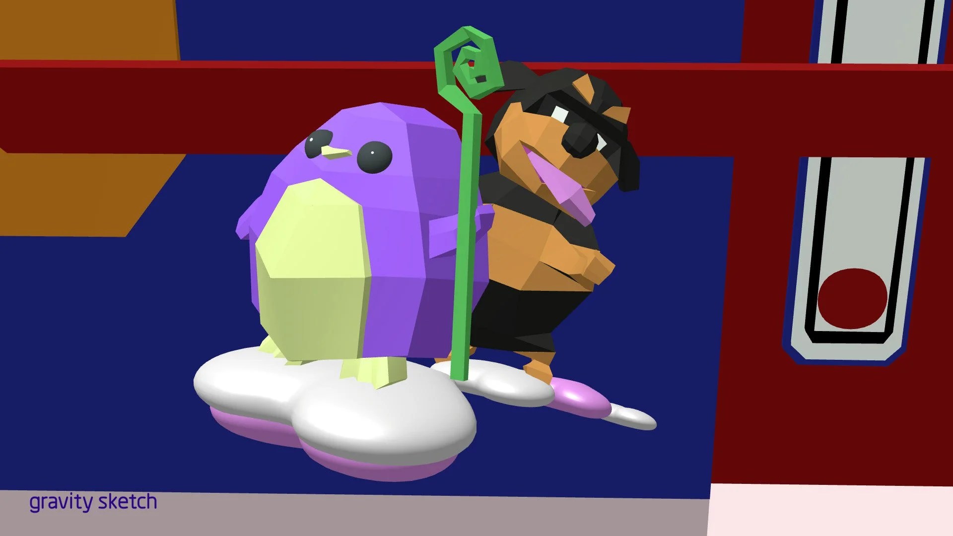 Gravity Sketch VR - low poly sculpt