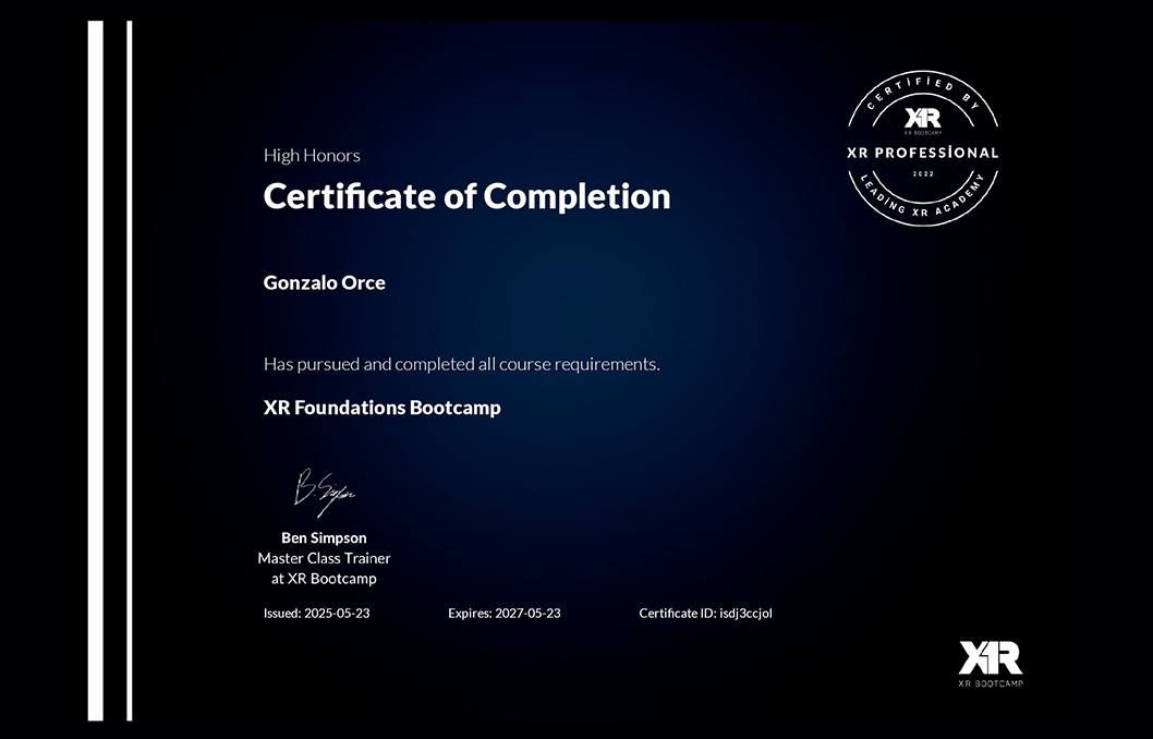 XR Foundations Bootcamp