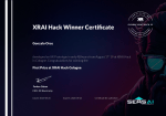 Winner certificate